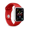 PURO ICON - Elastyczny pasek sportowy do Apple Watch 38 / 40 mm (S/M & M/L) (czerwony)