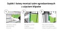 Klipsy ogrodzeniowe 10 szt Thermoplast® ZIELONE