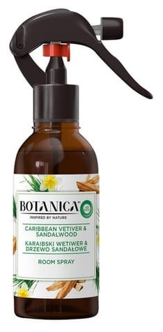 Botanica by Air Wick Karaibski Wetiwer & Drzewo Sandałowe/Caribbean Vetiver & Sandalwood 236ml Room spray