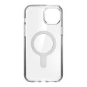 Speck Presidio Perfect-Clear ClickLock & Magsafe - Etui iPhone 15 Plus / iPhone 14 Plus (Clear / Chrome Finish / Serene Silver)