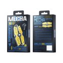 WEKOME VB06 Mecha Series - Bezprzewodowe słuchawki Bluetooth V5.3 TWS z etui ładującym (Żółty)