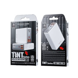 WEKOME WP-27 Tint Series - Power bank 10000 mAh Super Fast Charging USB-C PD 20W + 2x USB-A QC3.0 22.5W (Żółty)