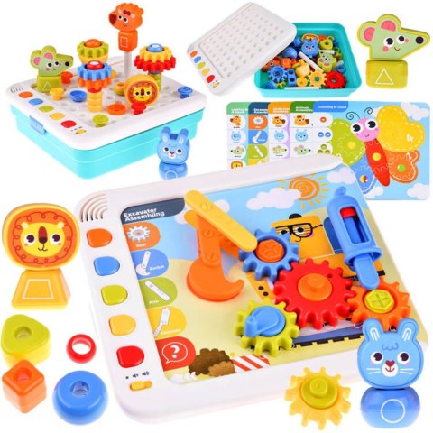 Hola interaktywny Panel nauka emocji liczb figur Montessori ZA4652