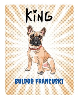 TABLICZKA KING BULLDOG FRANCUSKI - 20x28 cm