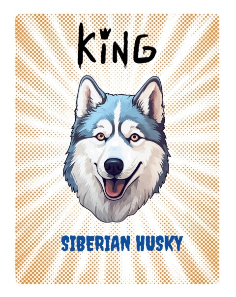 TABLICZKA KING HUSKY - 20x28 cm