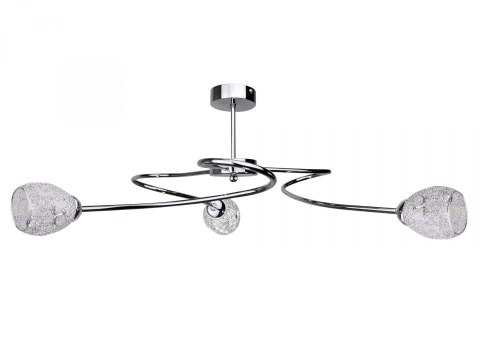 Lampa sufitowa 3xE27 FLOWER SILVER