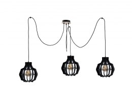 Lampa wisząca 3xE27 BENTO SMALL BLACK LONG 764