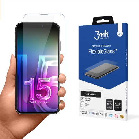 3mk FlexibleGlass - Szkło hybrydowe do iPhone 15 Pro