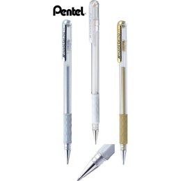 Długopis żelowy Pentel Hybrid Gel Grip K118 biały