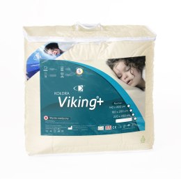 Kołdra antyalergiczna 200x220 Viking Plus 1,65 kg ekrii 100% microfibra AMW