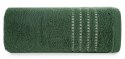 Ręcznik 50x90 Fiore zielony 500g/m2 frotte ozdobiony bordiurą w postaci cienkich paseczków Eurofirany