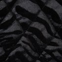 Narzuta dekoracyjna 220x240 Kristin 3 czarna welurowa geometryczna ze zwierzęcym motywem Eurofirany