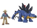 Jurassic World zestaw Imaginext figurki Stegosaurus + Dr. Grant ZA5097