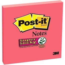 Karteczki Post-it Super Sticky 76x76mm (654-6SS-PNK) fuksja (90)