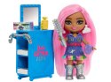 Różowy tęczowy samolot Barbie Extra Fly Minis lalka pilotka ZA5092