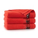Ręcznik 70x130 Oczaki Truskawkowy-5289 czerwony frotte bawełniany dziecięcy