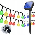 LAMPA SOLARNA OGRODOWA GIRLANDA ŁAŃCUCH SOLARNY 4,9M 40LED MULTIKOLOR