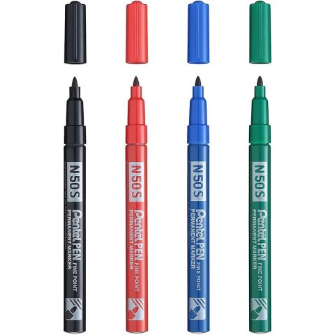 Marker permanentny Pentel Pen N50S czerwony