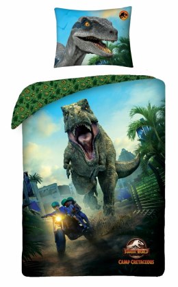 Pościel bawełniana 140x200 Jurassic World poszewka 70x90 Kids 12 Halantex