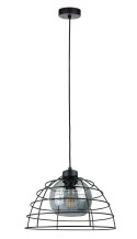 Lampa wisząca 1xE27 IDAGO NEW BLACK