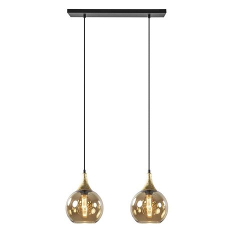 Lampa wisząca 2xE27 CALLISTO BLACK/GOLD