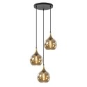 Lampa wisząca 3xE27 CALLISTO BLACK /GOLD