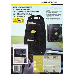 Dunlop - Samochodowy organizer / schowek / ochraniacz na fotele (czarny)