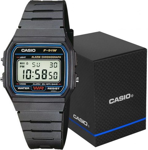 Zegarek Męski CASIO F-91W-1YEG