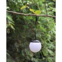 LAMPA SOLARNA PLASTIKOWA KULA WISZĄCA NA KLIPS 10X30CM