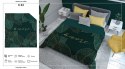 Narzuta dekoracyjna 170x210 Amore liście zielona ciemna złota K_63 112 Bedspread