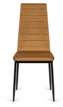 Krzesło tapicerowane zestaw 4 VALVA LINE VELVET TRUFLE