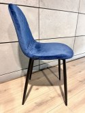 Krzesło tapicerowane CARO VELVET BLUE II GATUNEK