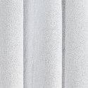 Firana 350x250 Lena biała srebrna z błyszczącym nadrukiem gotowa na przelotkach Eurofirany