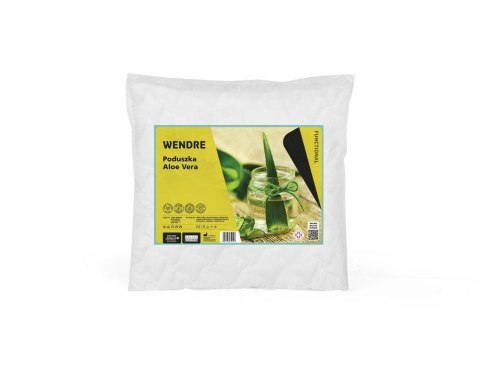 Poduszka Aloe Vera 40x40 pikowana biała mikrofibra Wendre