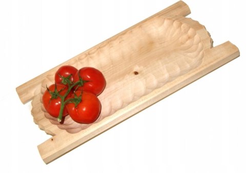 Korytko koryto rzeźbione drewniane do potraw 30 cm
