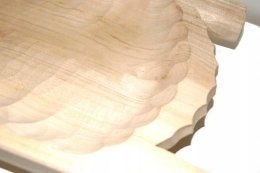 Korytko koryto rzeźbione drewniane do potraw 30 cm