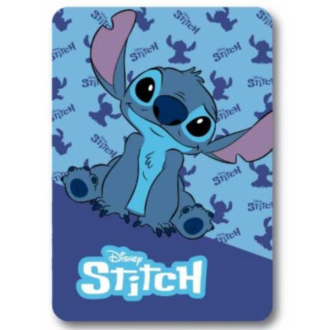 Koc polarowy 100x140 Lilo&Stitch niebieski pled dziecięcy S24