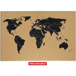Tablica korkowa MemoBoards 60x40cm Mapa świata