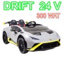 ORYGINALNE DRIFTUJĄCE LAMBORGHINI HURACAN STO NA AKUMULATOR/SMT-555-24V