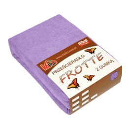 Prześcieradło frotte z gumką 80x160 fioletowe 022 grube 200g/m2 KARO