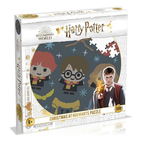 Harry Potter - Puzzle 500 elementów w ozdobnym pudełku (Christmas at Hogwarts)