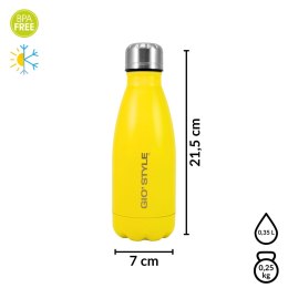 Butelka termiczna 0,35L Kamai Gio Style, stal nierdzewna, żółta