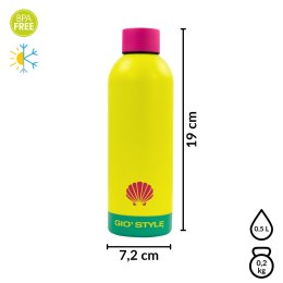 Butelka termiczna 0,5L Kamai Gio Style, stal nierdzewna, żółta