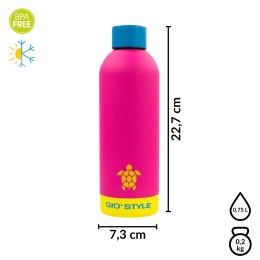 Butelka termiczna 0,75L Kamai Gio Style, stal nierdzewna, różowa