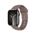 Crong Liquid - Pasek Apple Watch 42/44/45/49 mm (brązowy)