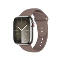 Crong Liquid - Pasek Apple Watch 42/44/45/49 mm (brązowy)