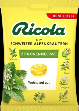 Ricola Alpenkräuter Zitronenmelisse Cukierki bez Cukry 75 g