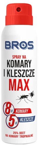 BROS - spray na komary i kleszcze MAX 90ml - 1 szt.