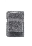 Ręcznik Fashion 50x100 szary 550g/m2 z bordiurą frotte bawełniany jednobarwny