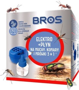 BROS - elektro + płyn na muchy, komary i mrówki 20 dni x 24 h